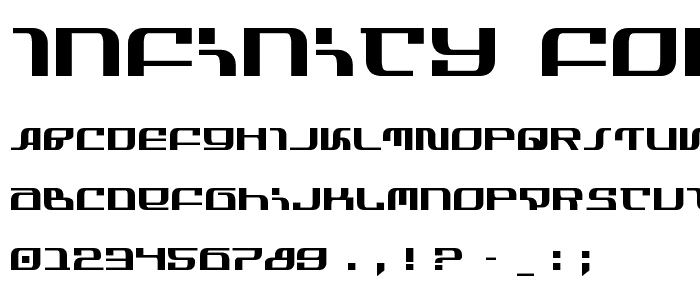 Infinity Formula font